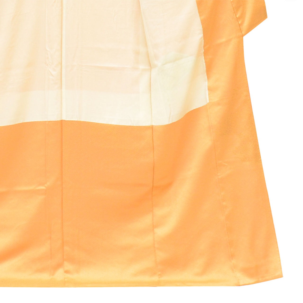 Vintage Japanese Kimono | Houmongi | Orange Silk | Pine Floral | uu2732b