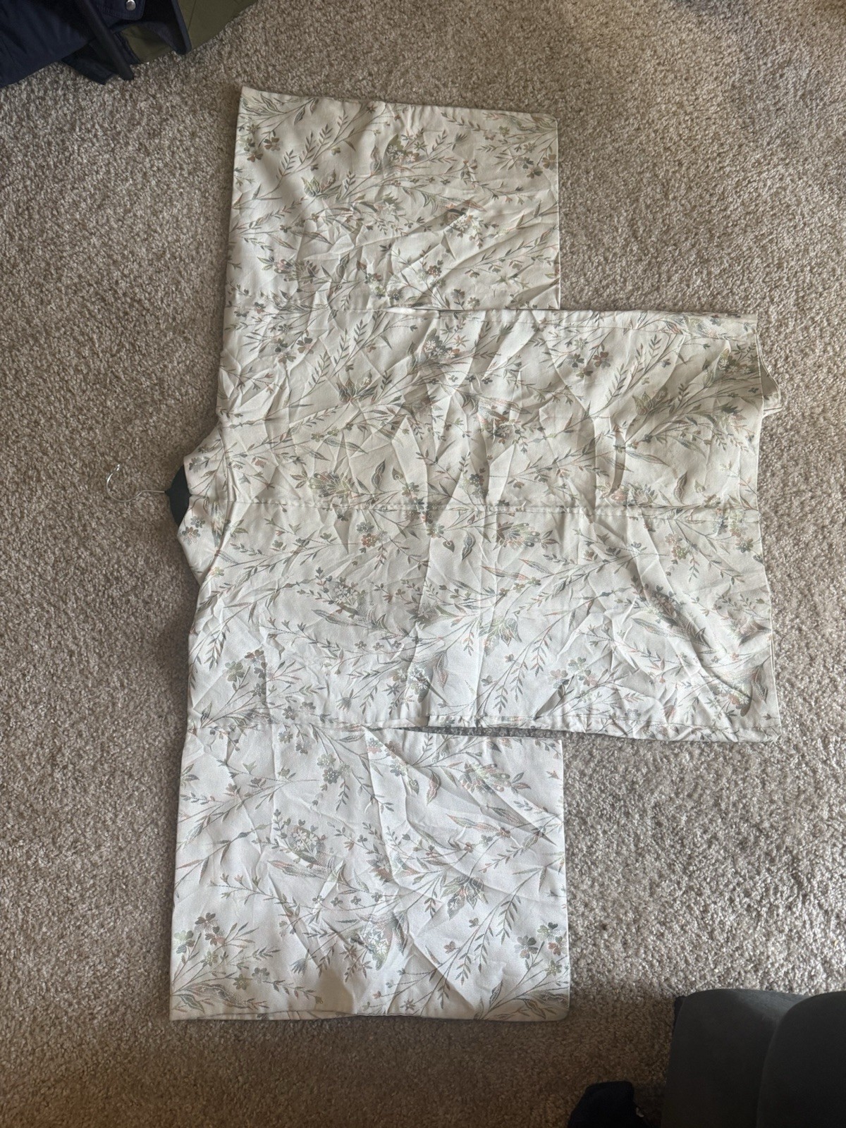 Women’s Silk Kimono, Japanese Style, Floral Pattern, Beige, One Size