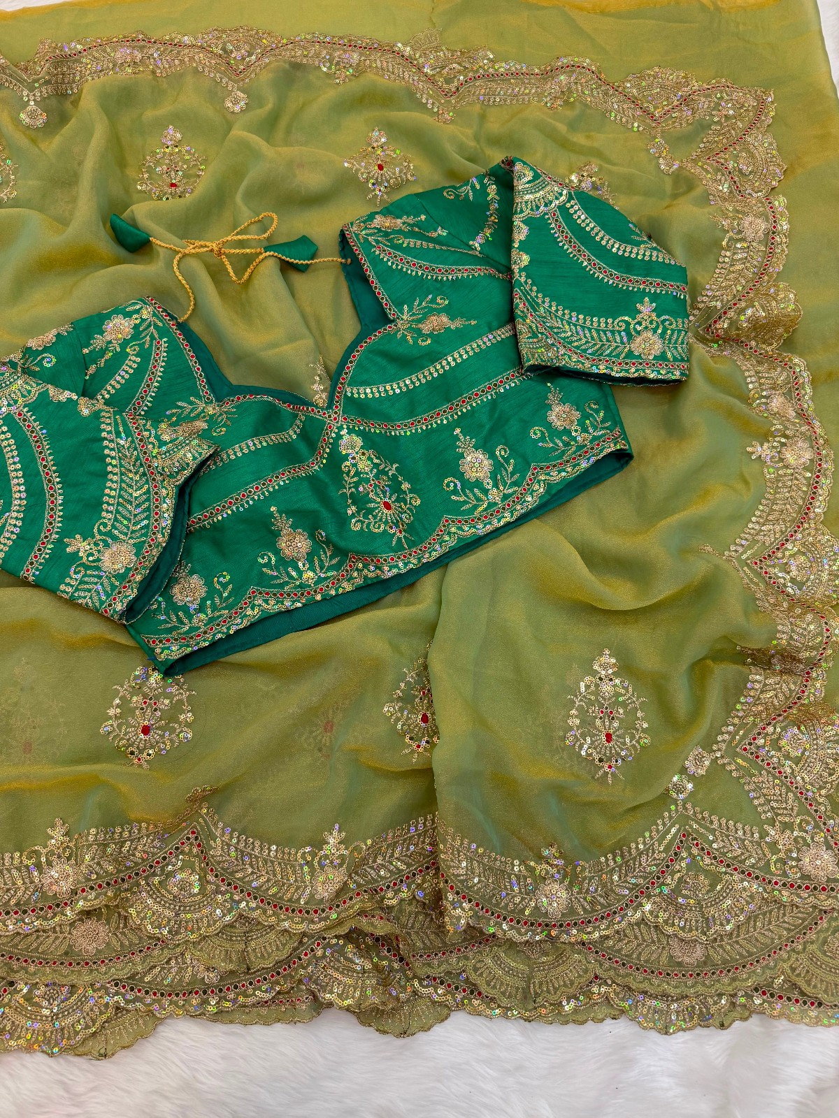 Ethnic Sari Blouse Wedding Saree Party Wear Saree Designer New Bollywood Bridal