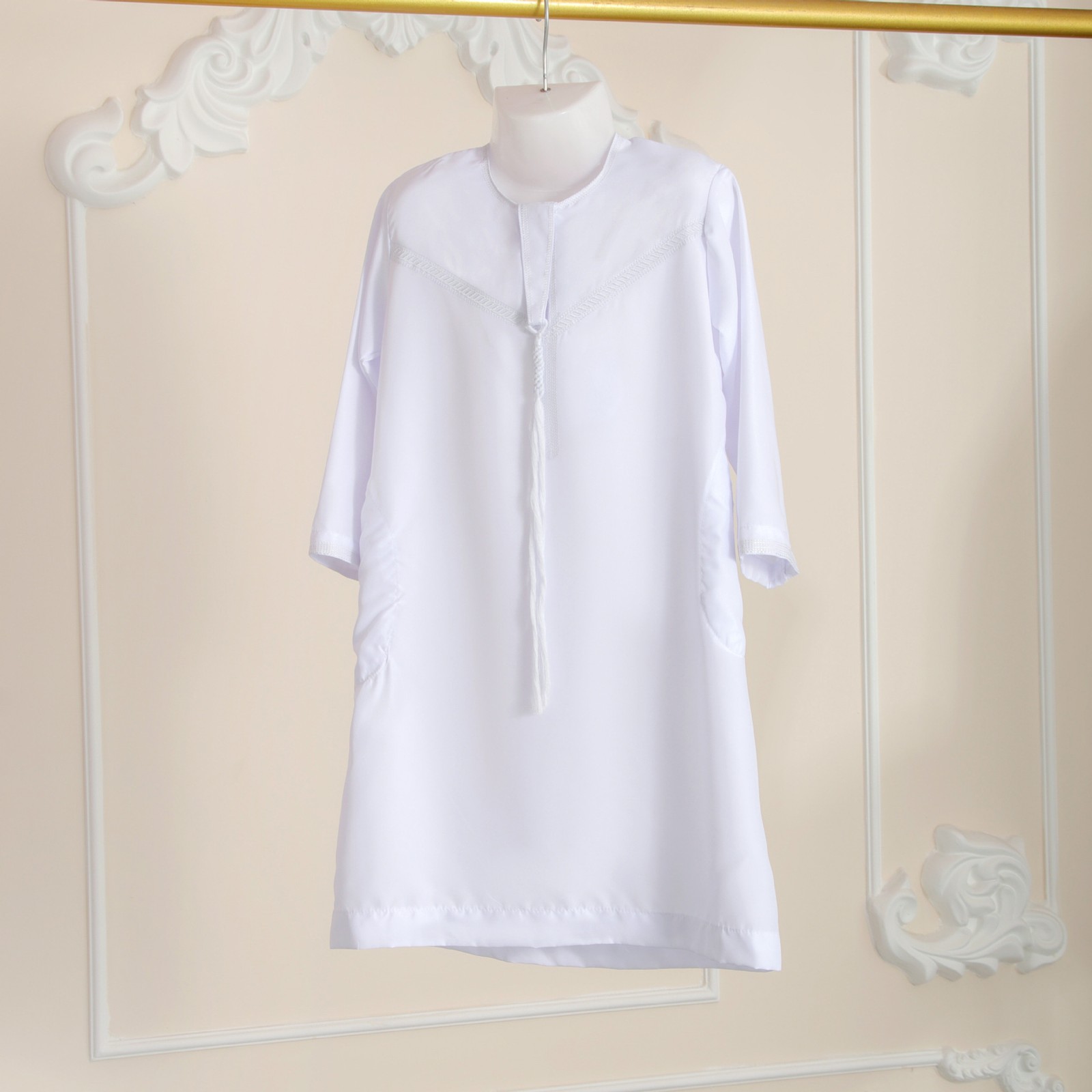 Ramadan Jubba Arab Abaya Boys Kids Kaftan Thobe Thoub Dishdasha Long Robe Dubai