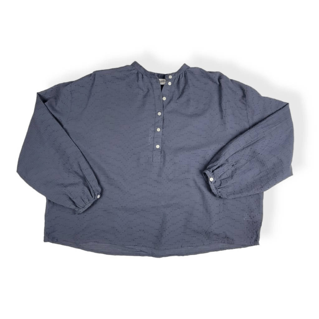 Universal Thread Long Sleeve Half Button Blouse Small