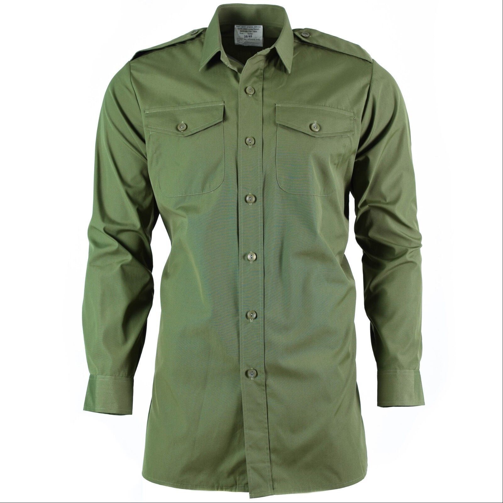 Genuine British Army Service Shirt BDU Long Sleeve Mission Shirt Heavy Duty G…