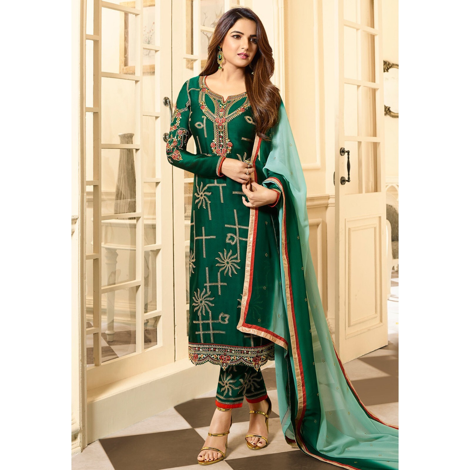 Bollywood Style Party Wear Pakistani Indian Designer Shalwar Kameez Pant Suits