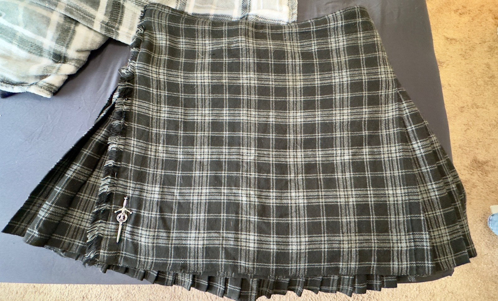 Stillwater Kilts, SWK Standard, Size 46, Nightstalker tartan.