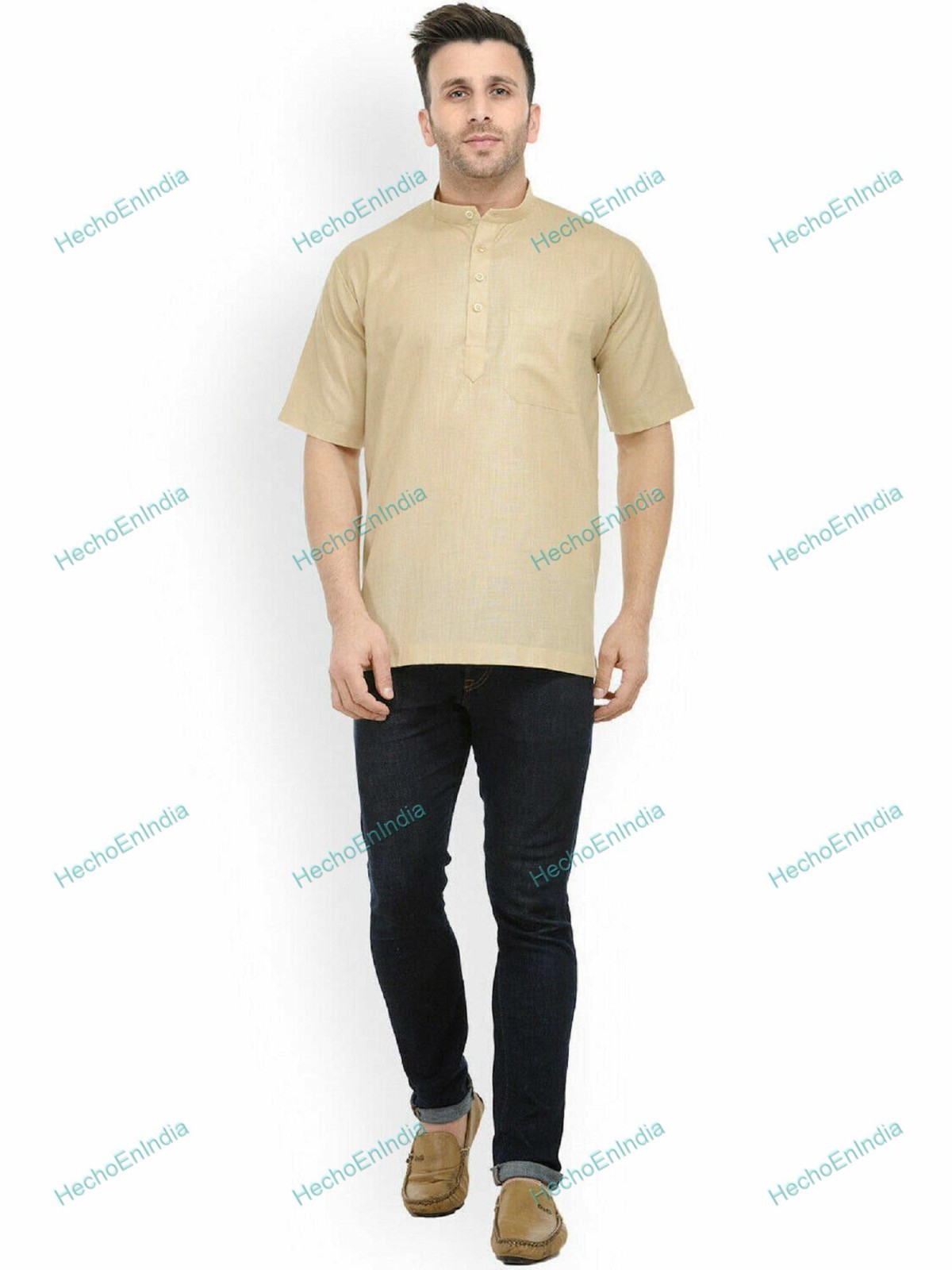 Mens Kurta only Traditional Mens Wear Cotton Solid Kurta S to 7XL