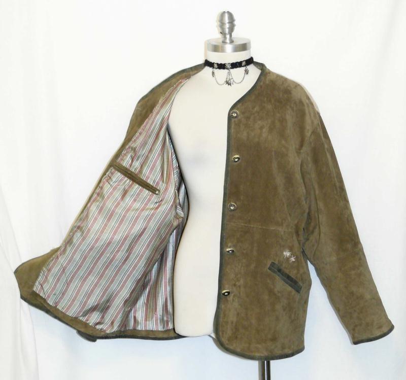 LEATHER~BROWN GERMAN Women Winter Hunting Western Sport Women JACKET Eu 46 16 L