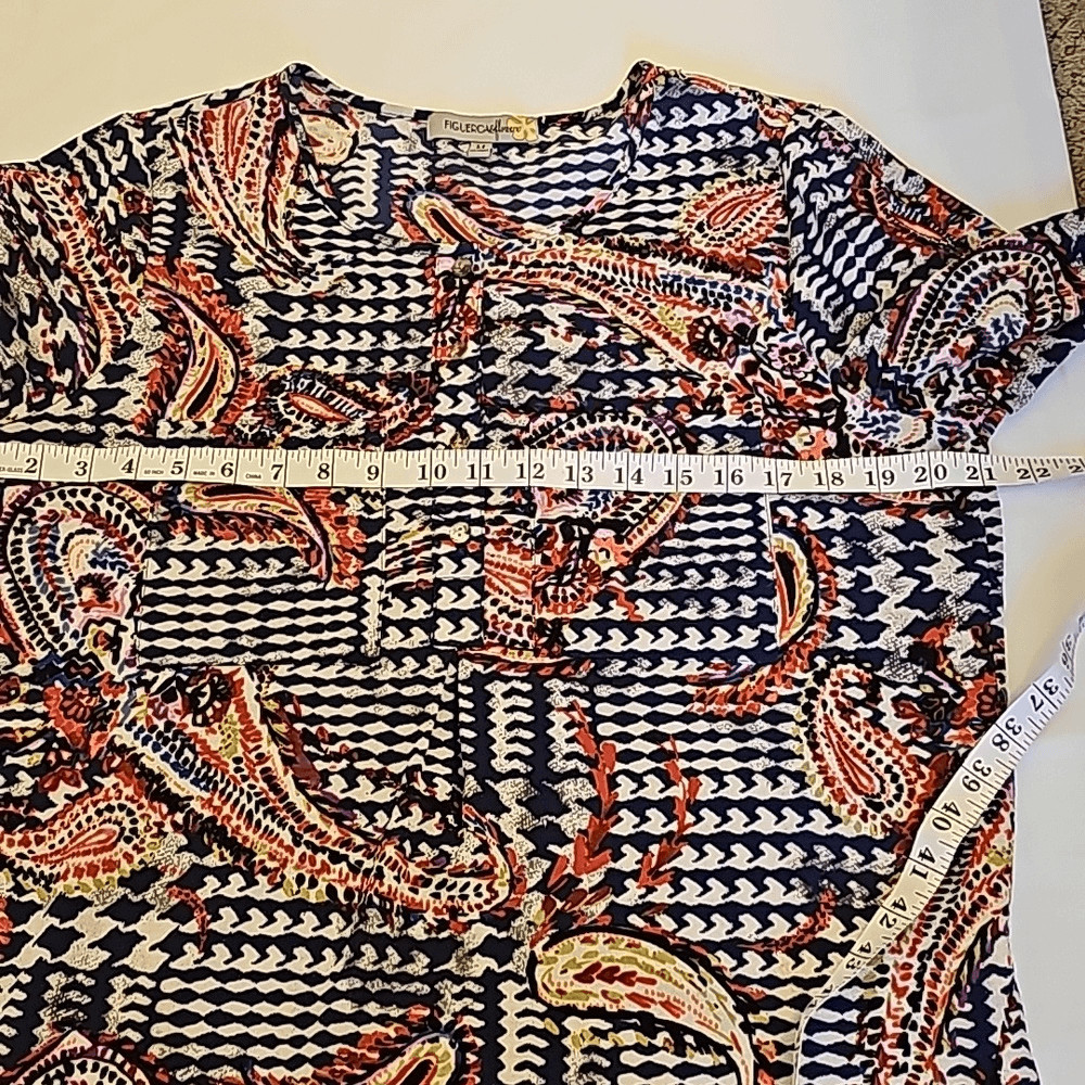 Anthropologie Figueroa and Flower 3/4 sleeve blouse