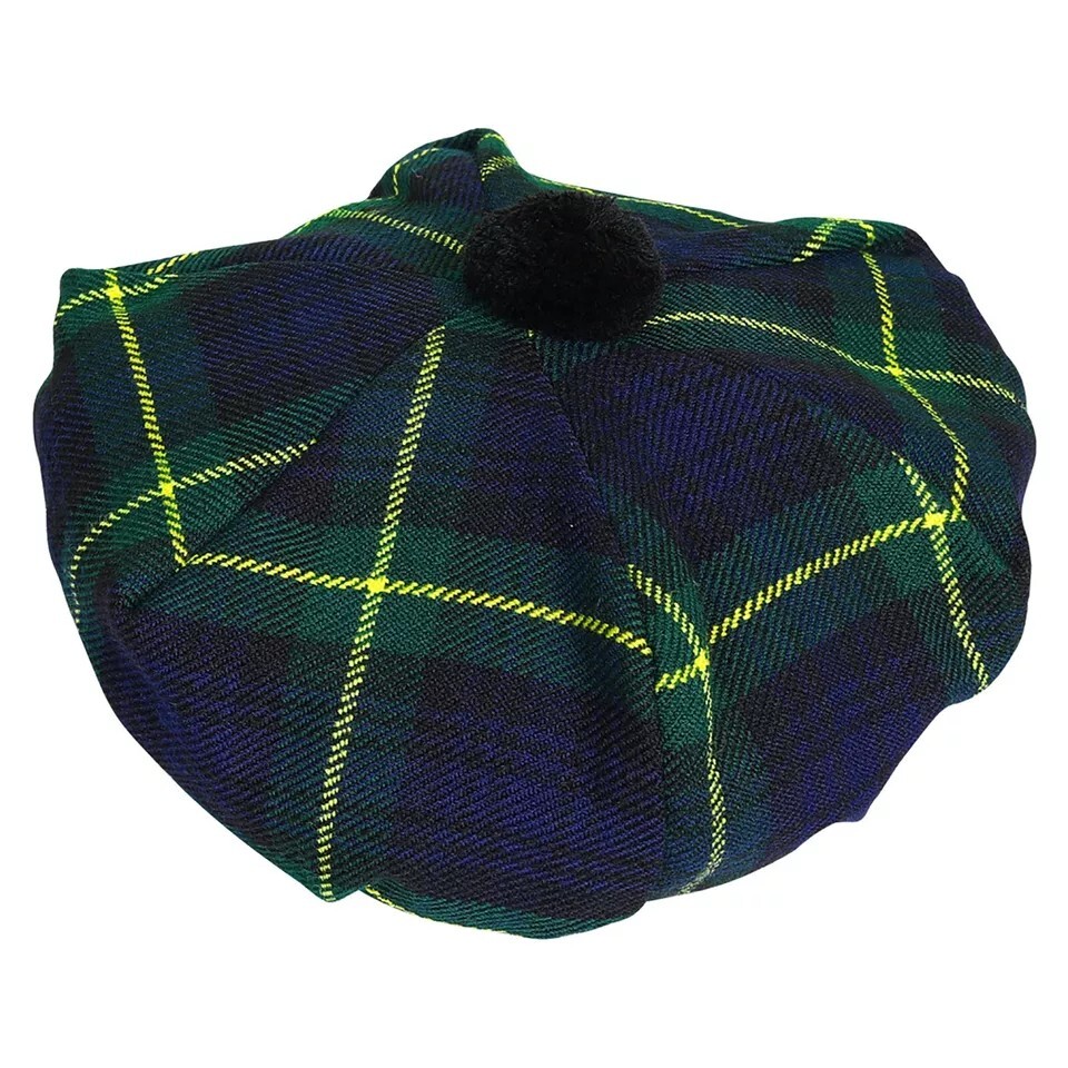 Men’s Gordon TAM o’ SHANTER Bonnet Beret Balmorals Tartan Tammy Hat