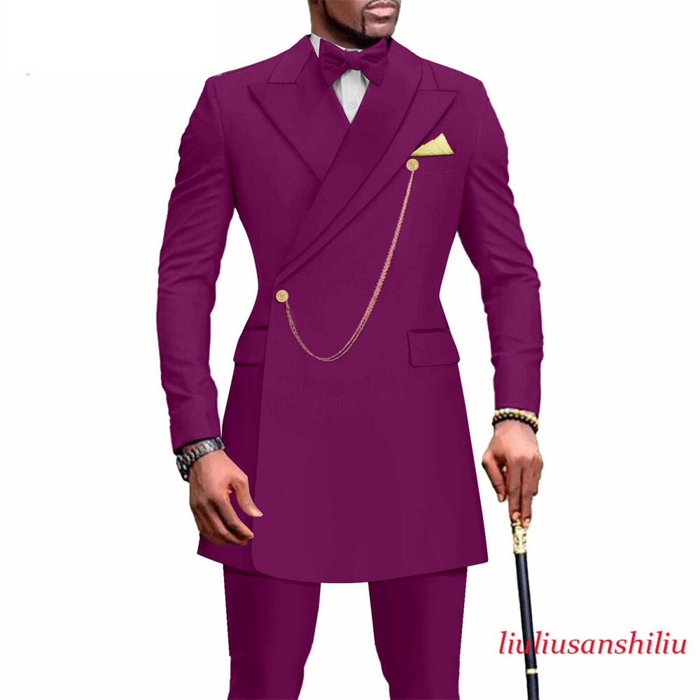 African Suit for Men Dashiki Coats and Ankara Pants 2 Piece Set Wedding Outfits
