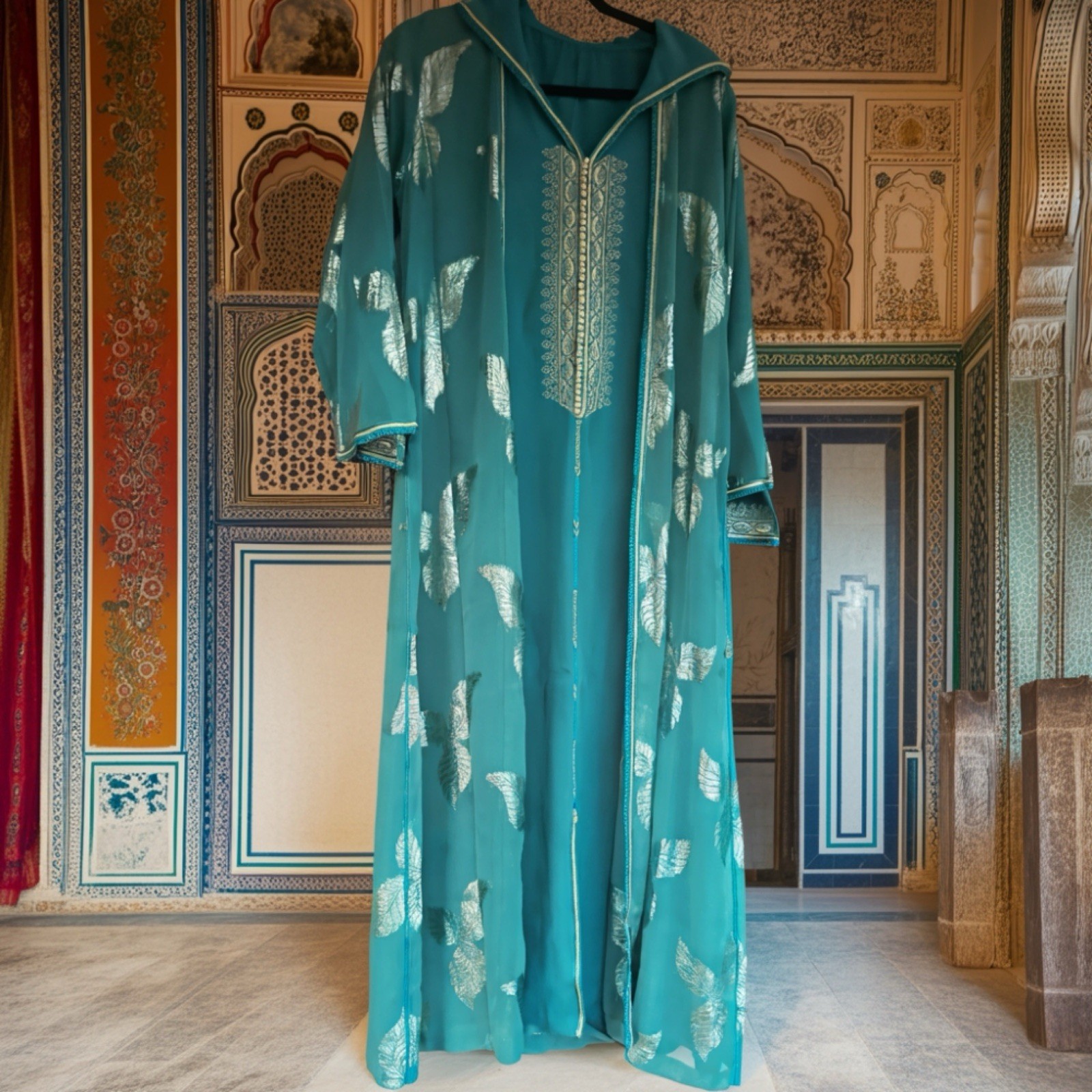 2-Piece Moroccan Jellaba Set – Handmade, Medium Size, Premium Quality Material