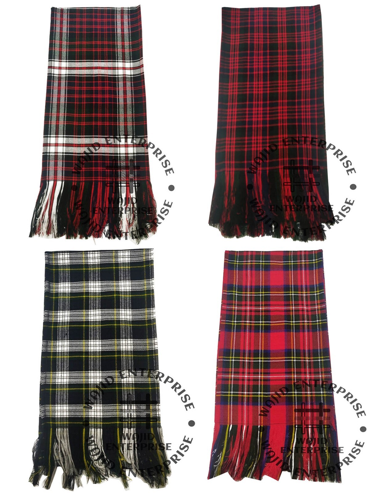 Scottish Tartan Scarf Women Traditional SASH Handmade Neck SCARF “90” X “12”