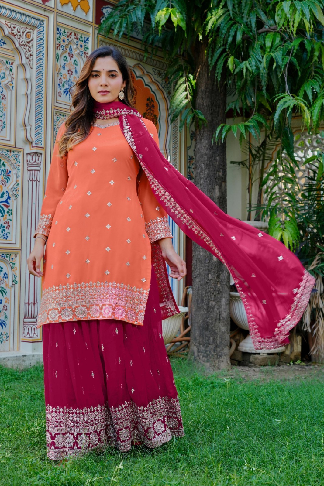 Sharara Plazoo Suit Party Wear Pakistani Wedding Salwar Kameez palazoo suit eid