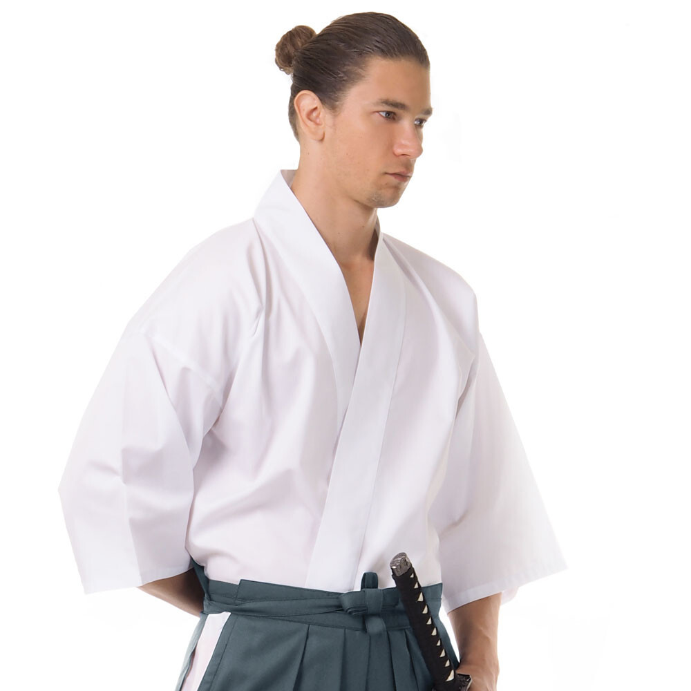 Japanese Samurai Kimono Set Kendo Gi Hakama Pants Haori Jacket Cosplay Costume