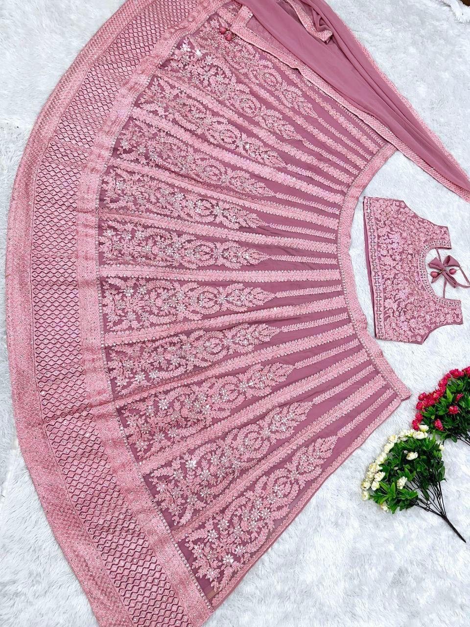 BRIDAL WEAR LEHNGA CHOLI REAL MIRROR WORK LEHENGA CHOLI WITH DUPATTA WOMEN EID