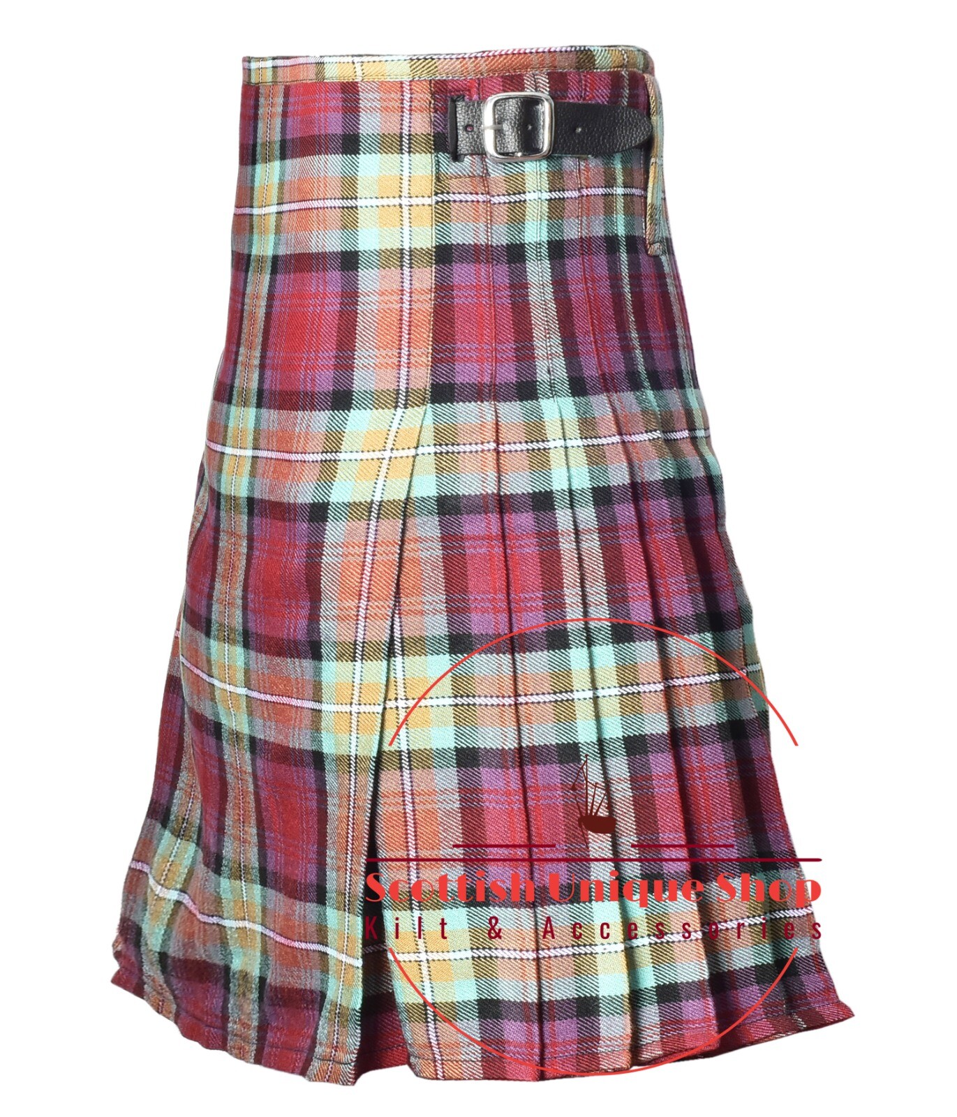 Scottish Traditional Isle of Skye Tartan 8 yard kilt for Men’s Custom Size Kilts