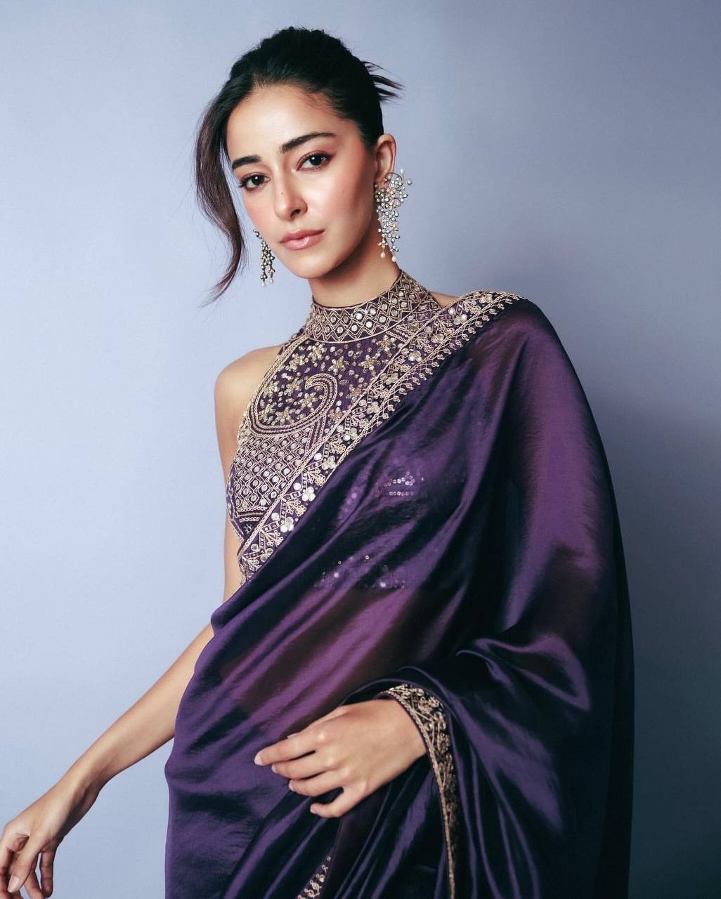 Bollywood Sequins Saree Shimmer Silk Dori Embroidery Lace Border Wedding Wear
