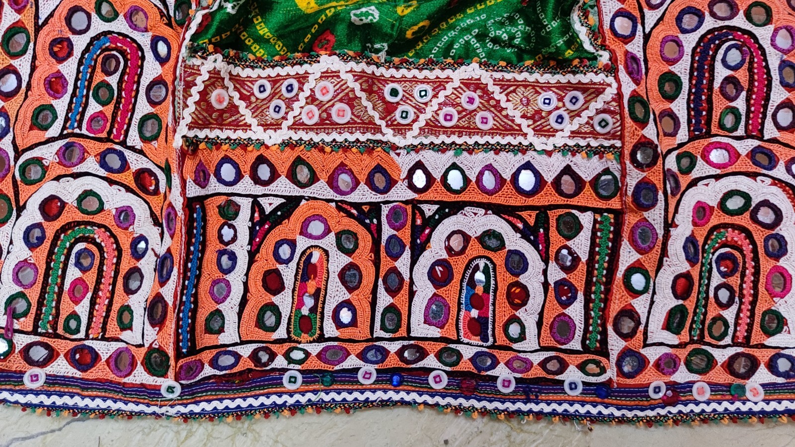 Vintage Banjara Tribal Kuchi Hand Embroidery Indian Traditional Back Less Choli