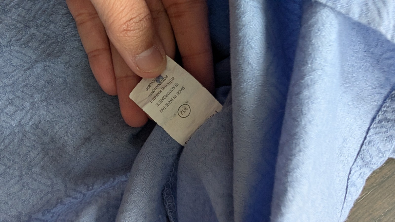 Minnie Minors Baby Boys Pakistani Kurta Salwar, Blue/White, 9-12 Months