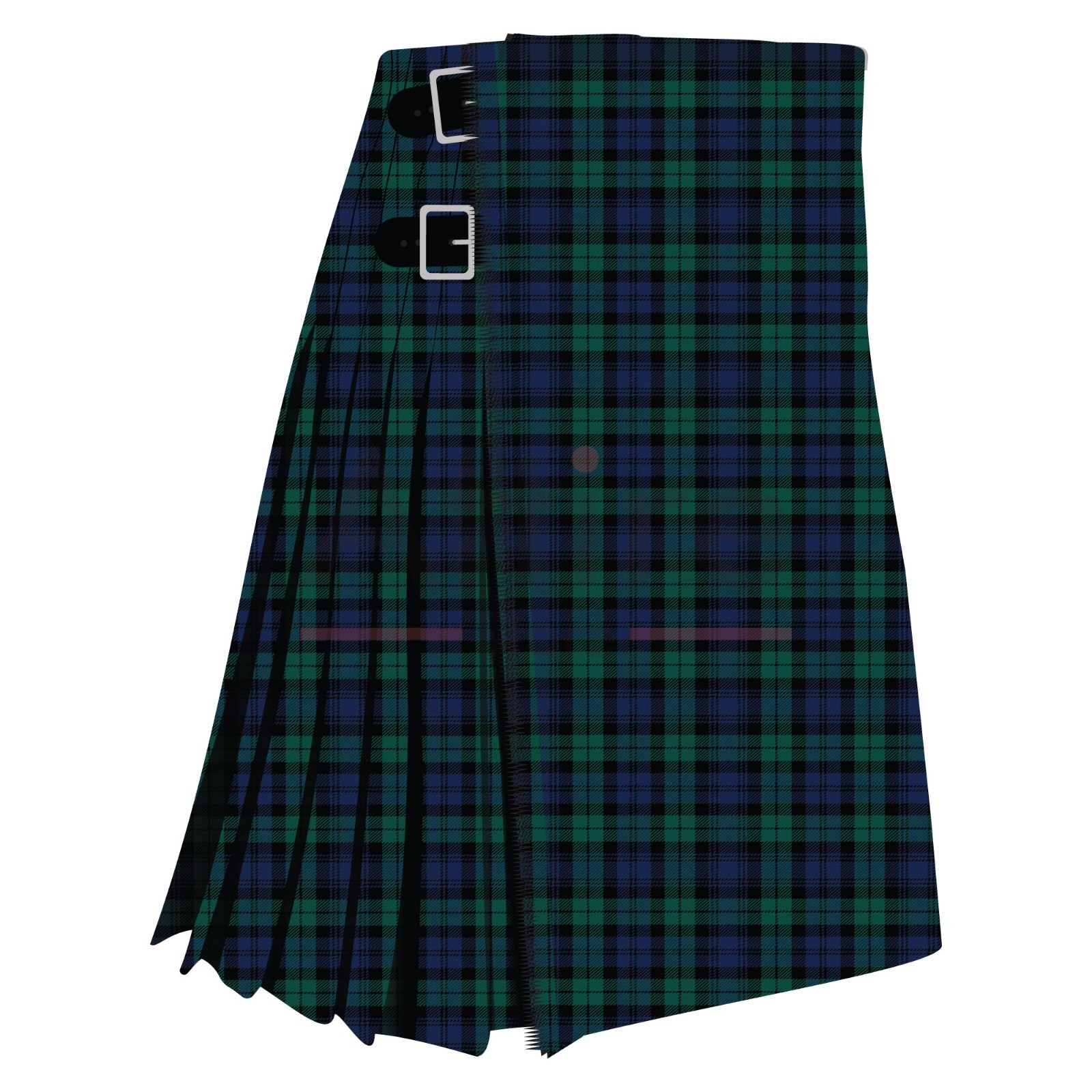 Scottish Handmade Traditional Black Watch Tartan Kilt – Black Watch Tartan