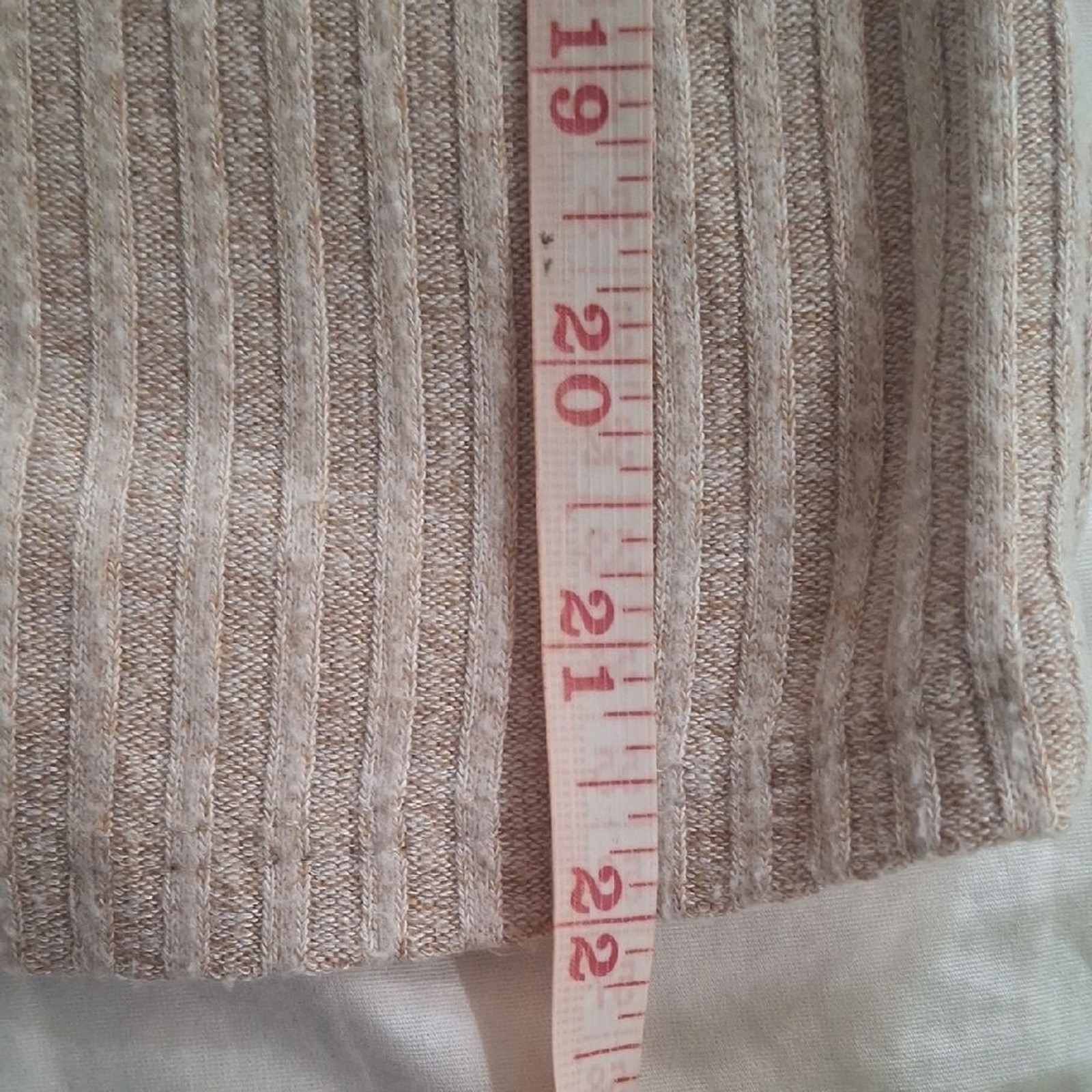 Daytrip Women’s Cream and Tan Striped Hoodie Size M