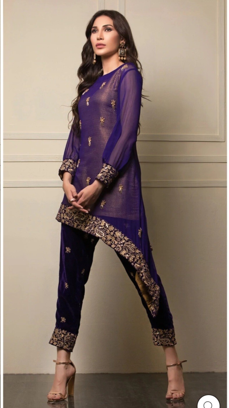 American Indian Pakistani Bangladesh Shirt And Trouser For Wedding Party Eid [S]