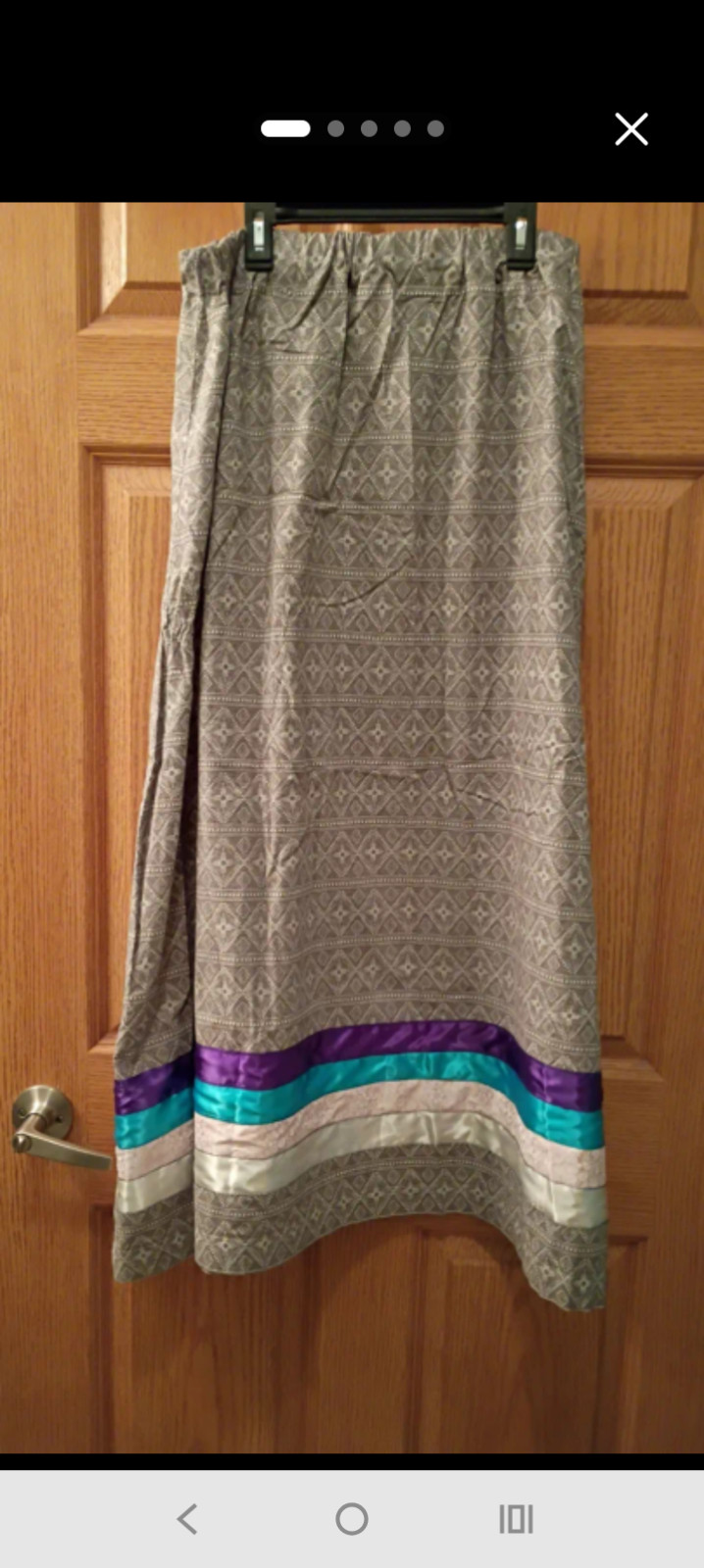 Handmade Native American Ribbon Skirt