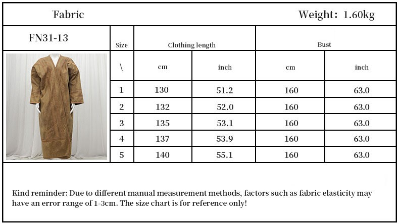 Elegant Bat Sleeves Men’s Winter Robe Hooded Coat Loose Long Kimono Thobe Jubba