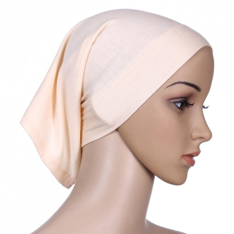 Muslim Women Under Scarf Inner Cap Tube Bonnet Neck Cover Hats Hijab Head Wrap