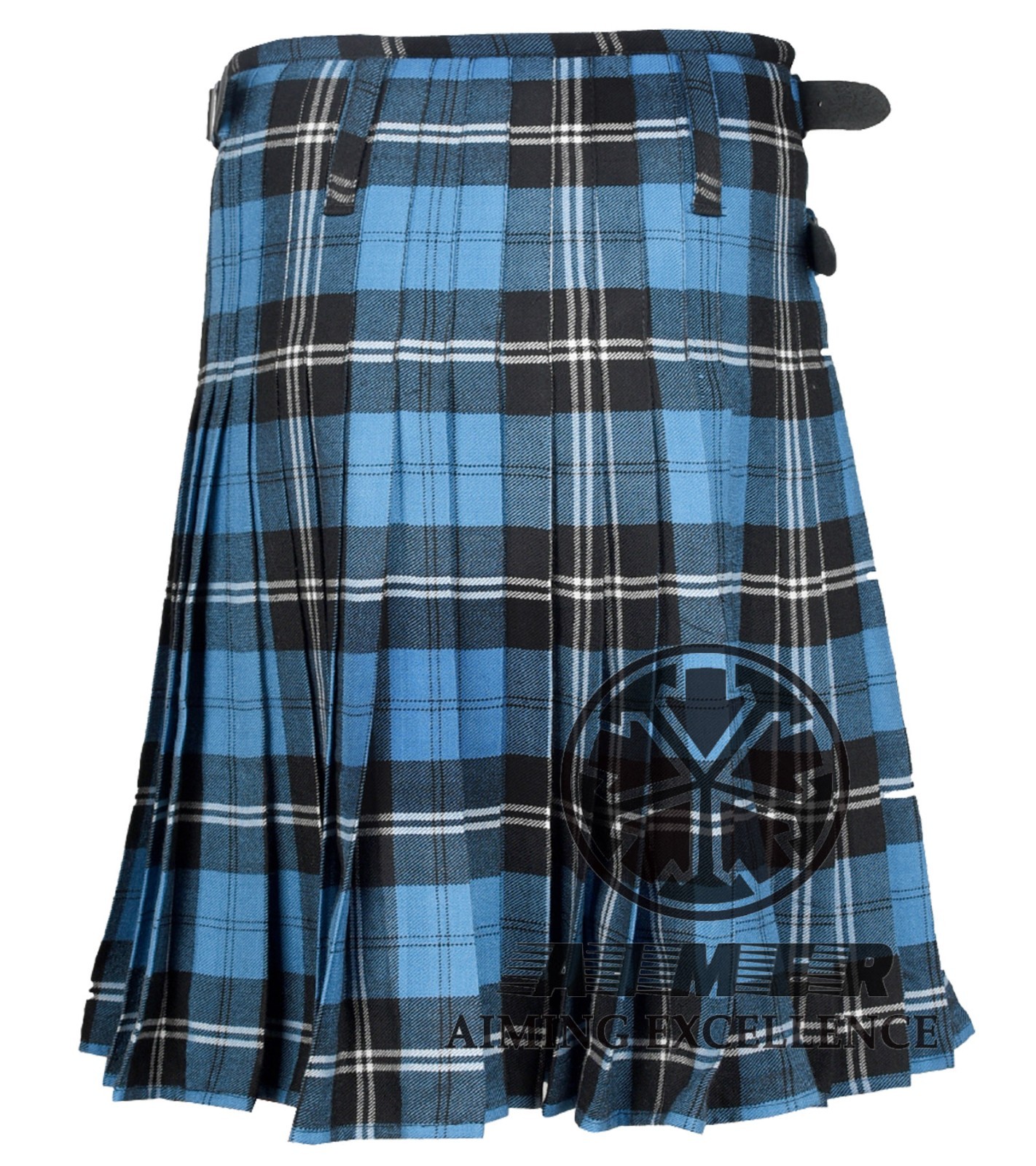 Traditional Scottish Handmade Ramsey Blue Tartan kilt 8 Yard kilt for men kilts