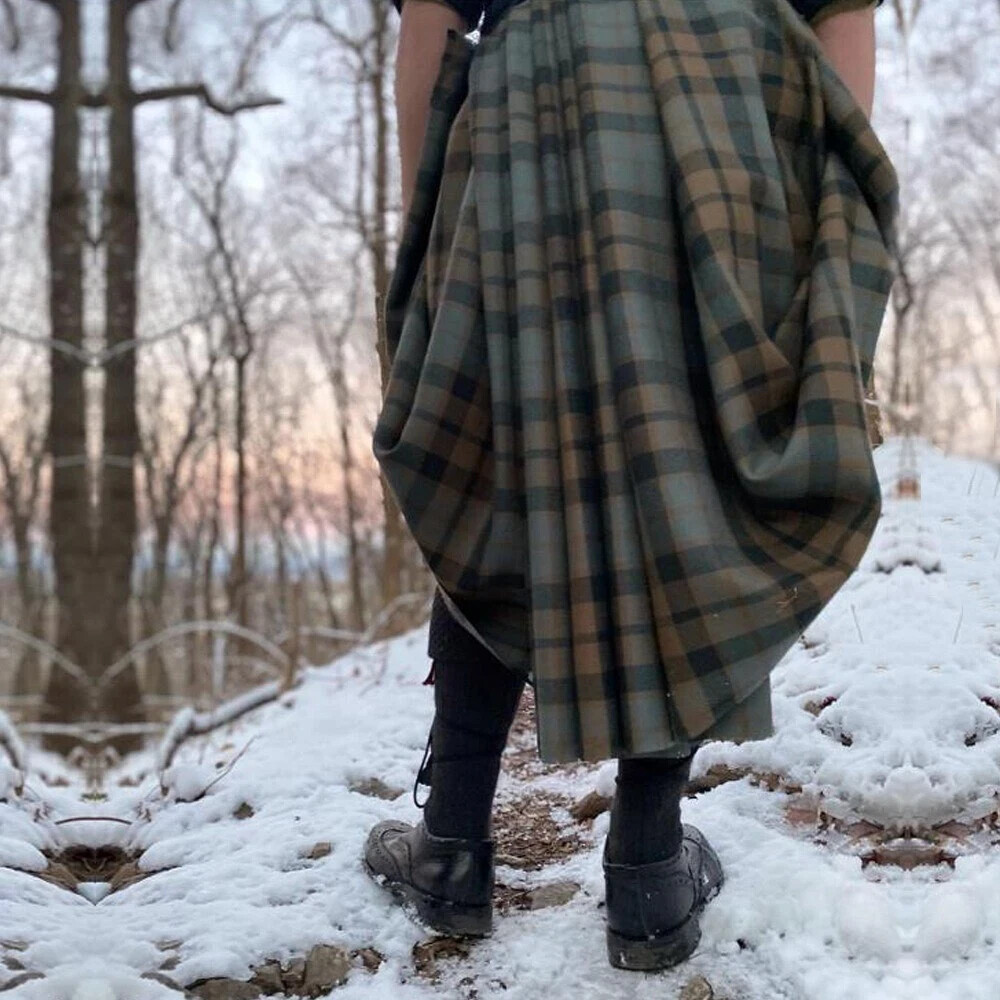Traditional Scottish Vintage Great Kilts Men’s Tartan Great Kilt 16th Century
