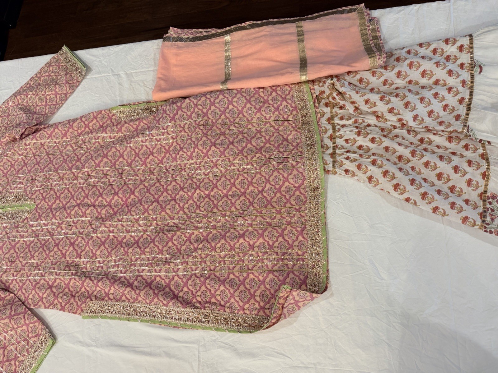 Jaipur Cotton Gota Patti Suit Set | Kurta + Palazzo Pants + Dupatta