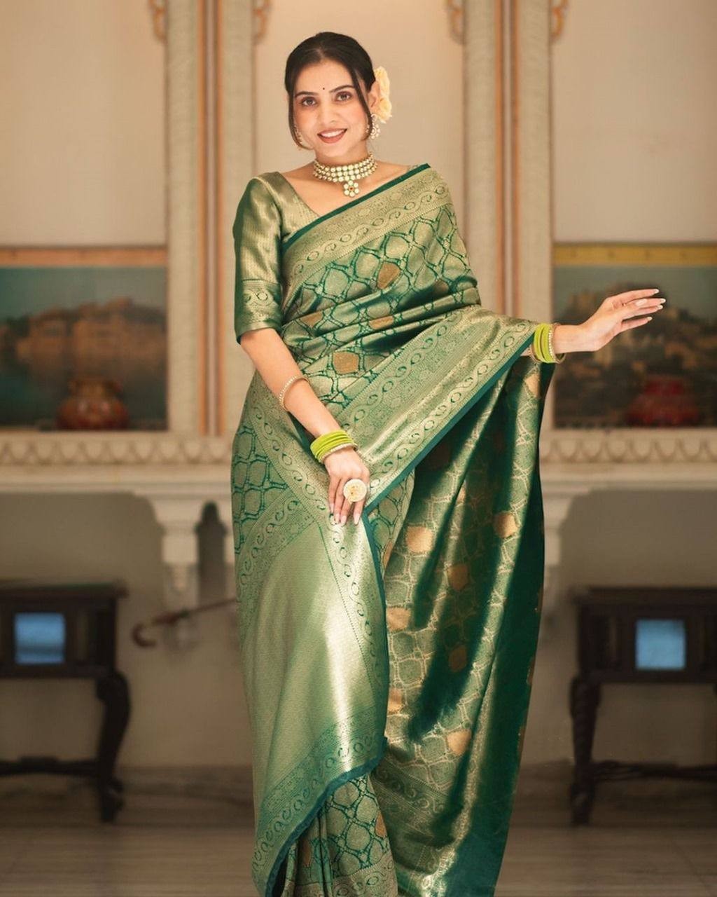 Designer Sari Bollywood Bridal Silk Saree Blouse South Indian Party Wear Saree