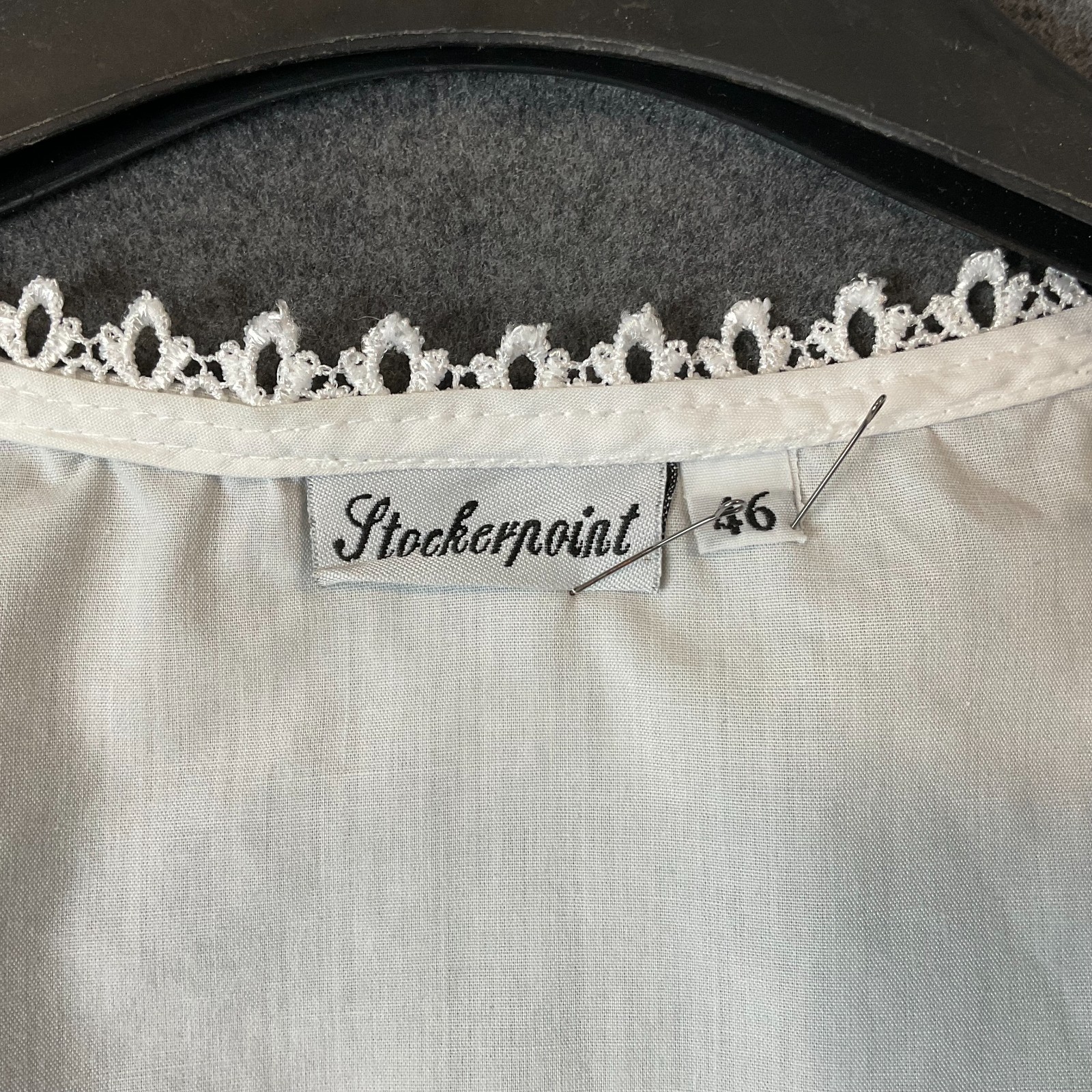Dirndl Blouse Germany Bavarian Top Trachten Octoberfest Folk Festival Size 46/XL