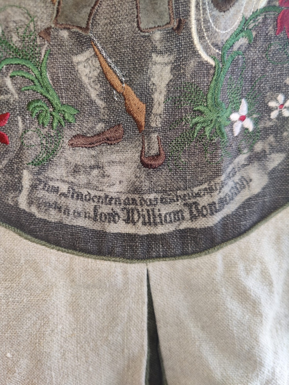 Authentic  Amann Trachten Linen Embroidered Vest Size 42 L – Tyrol Oktoberfest