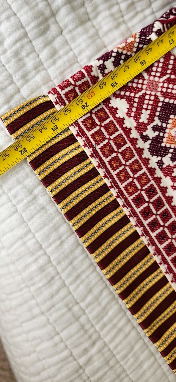 Palestinian Thobe Girl Age 10-12 51 In Length Embroidered Tatreez Made in Palest