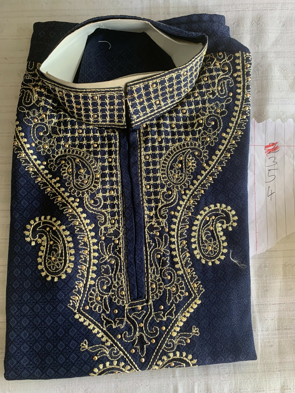 Blue Indian Boys kurta Pajama Set Age 3,4,5