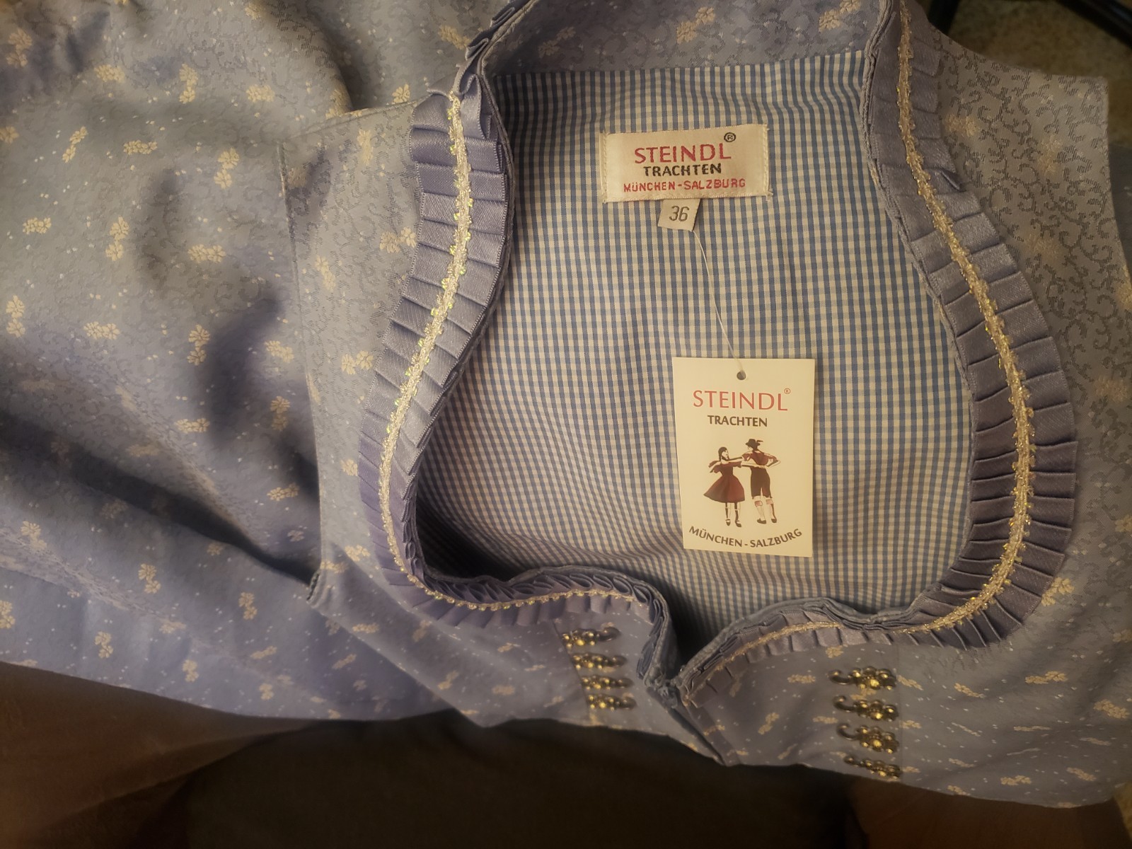 NWT Steindl Trachten Dirndl Dress Size 36 Oktoberfest RARE & NEW + FREE SHIPPING