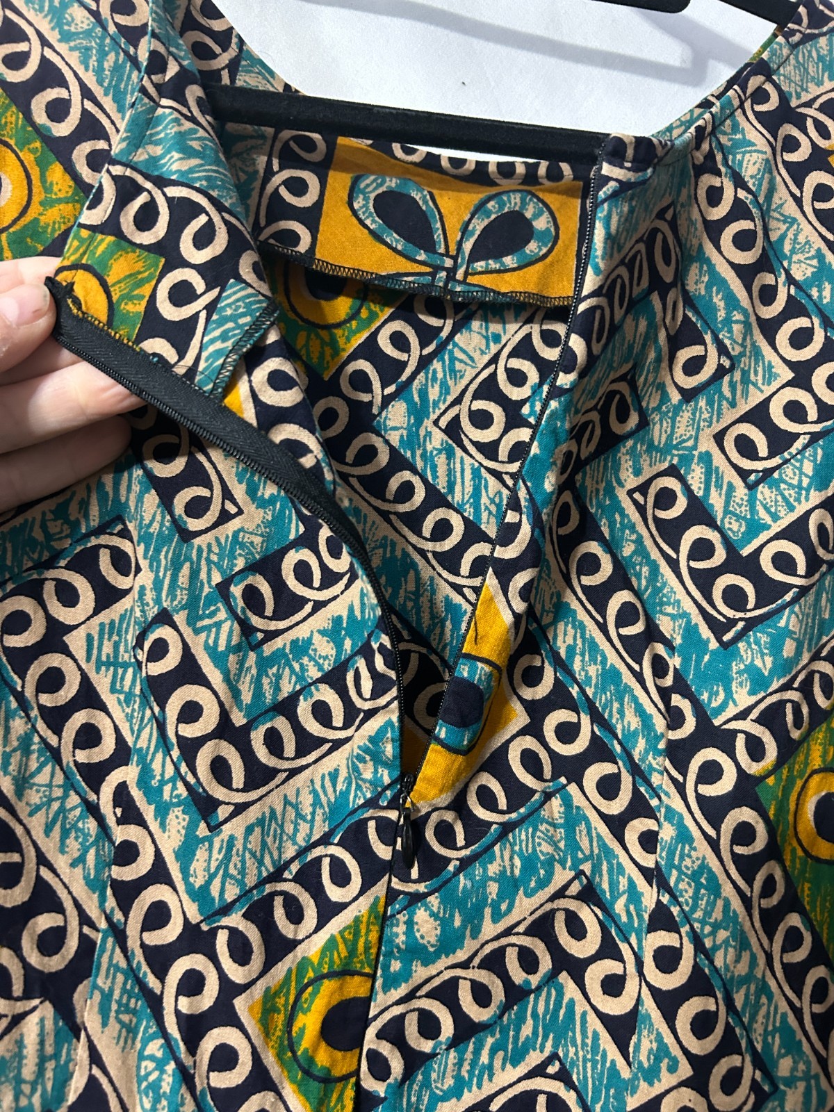 African Experience Summer Mini Dress Size 14 (D4)