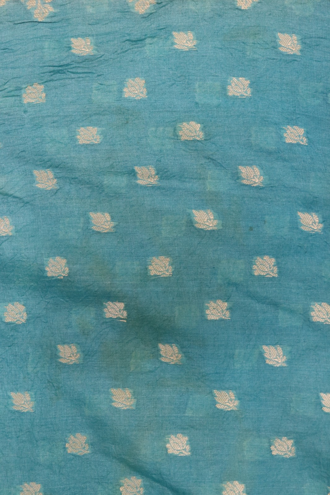 Vintage Tussar Silk Saree, Upcycled Printed Tussah Silk DIY Fabric TS1132