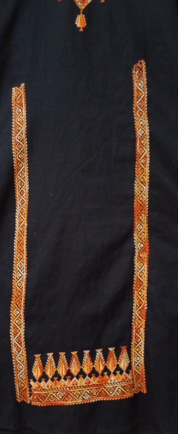 Vintage 1980s Handmade Palestinian Thobe – Heritage Embroidered Costume