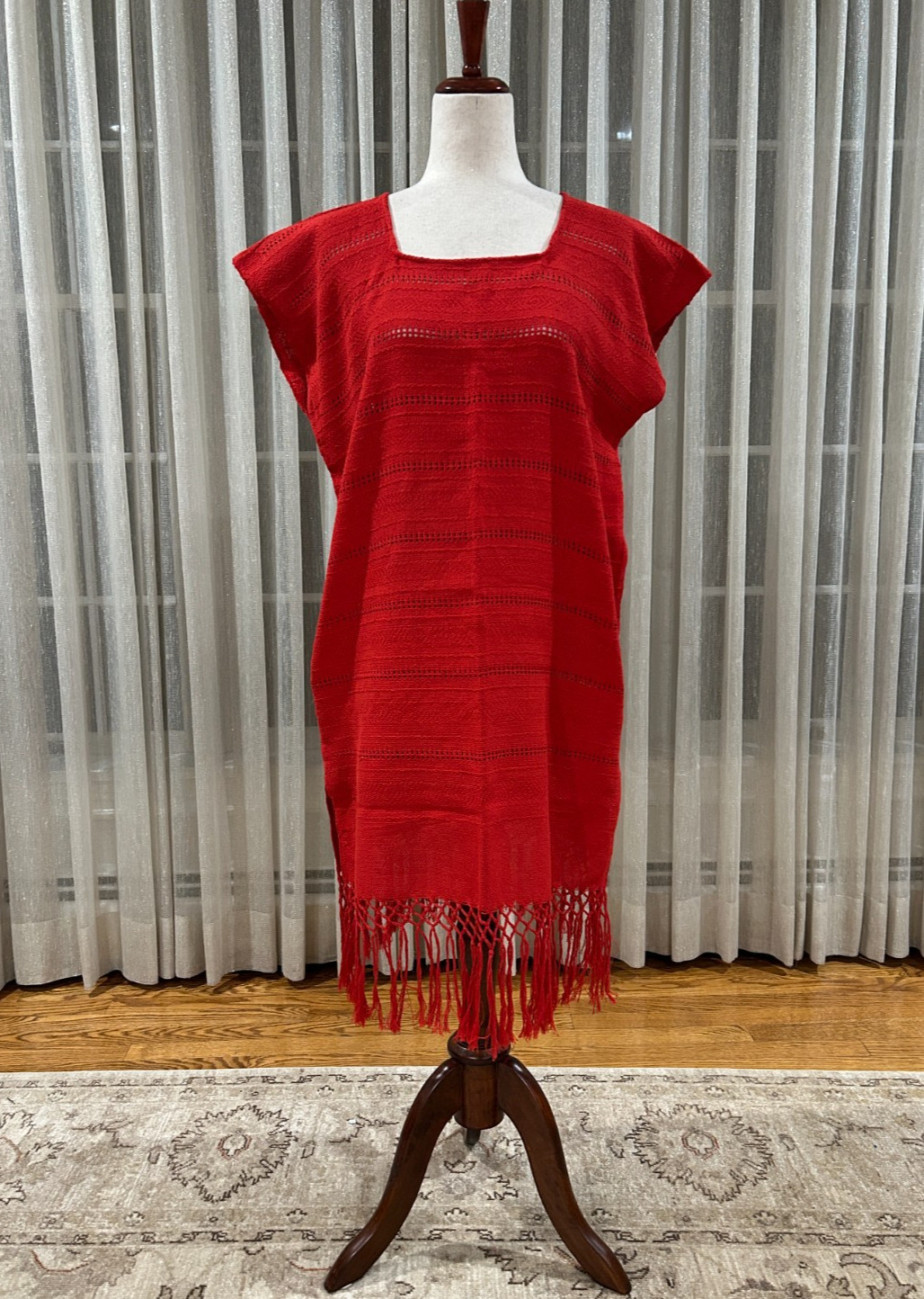 One of a Kind Pedal loom Mexican Dress! Summer Dress! Huipil style!