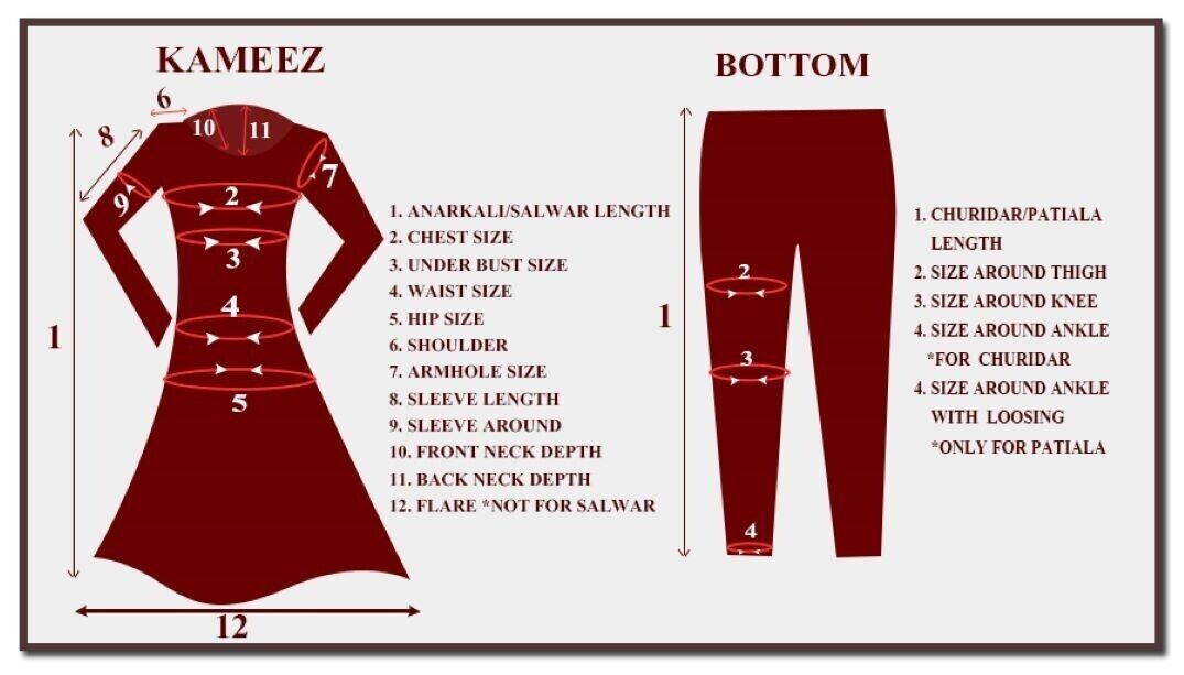 Customized Designer Salwar Kameez – Kurti Stitching Service without Lining