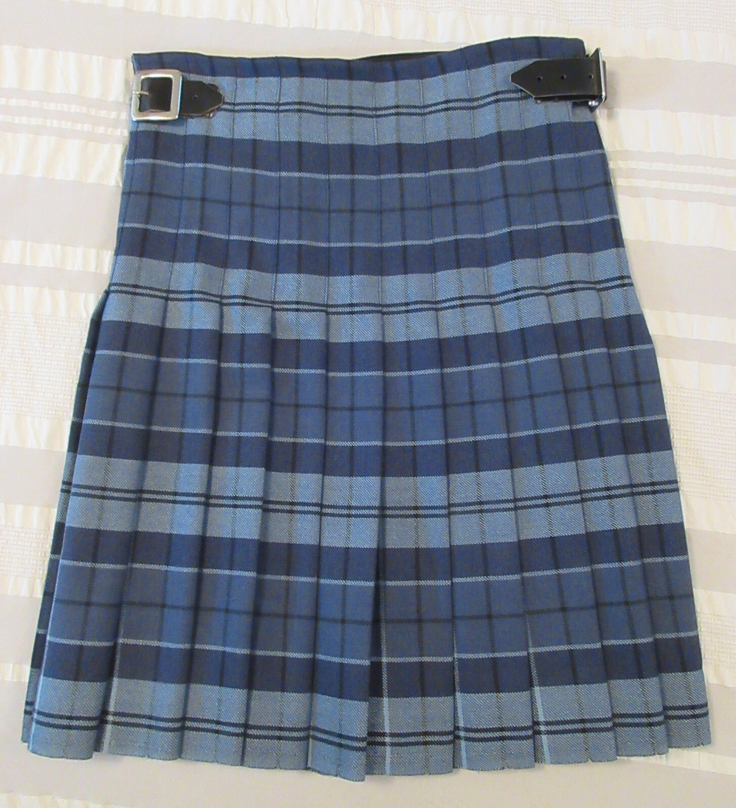 The Shirley Family Plaid Tartan Kilt, Sash, Flashes, Tam, Size 32″, Length 23″