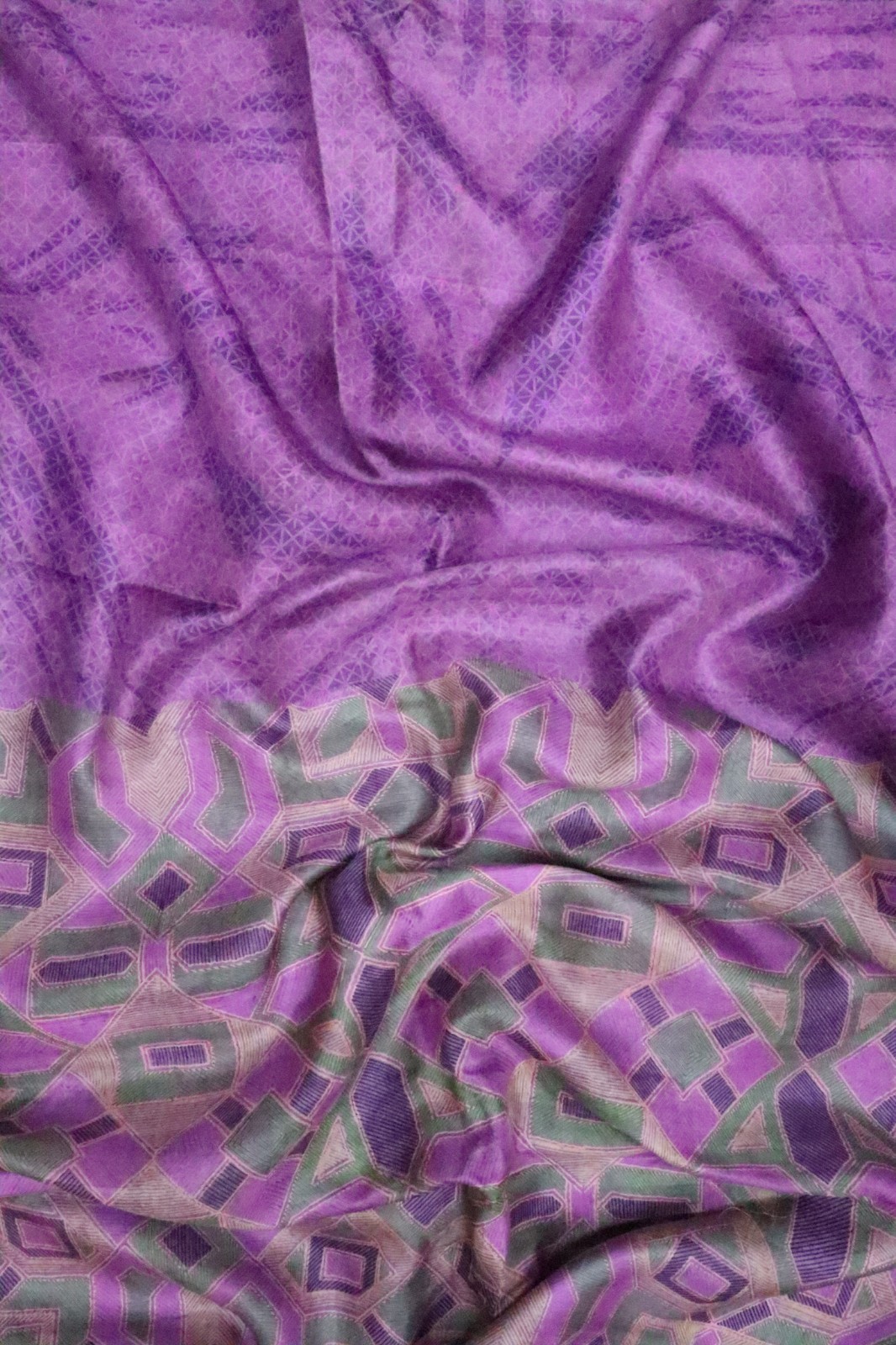 Vintage Silk Saree for Crafting, Sewing, Quilting, Upcycled Projects SS3654