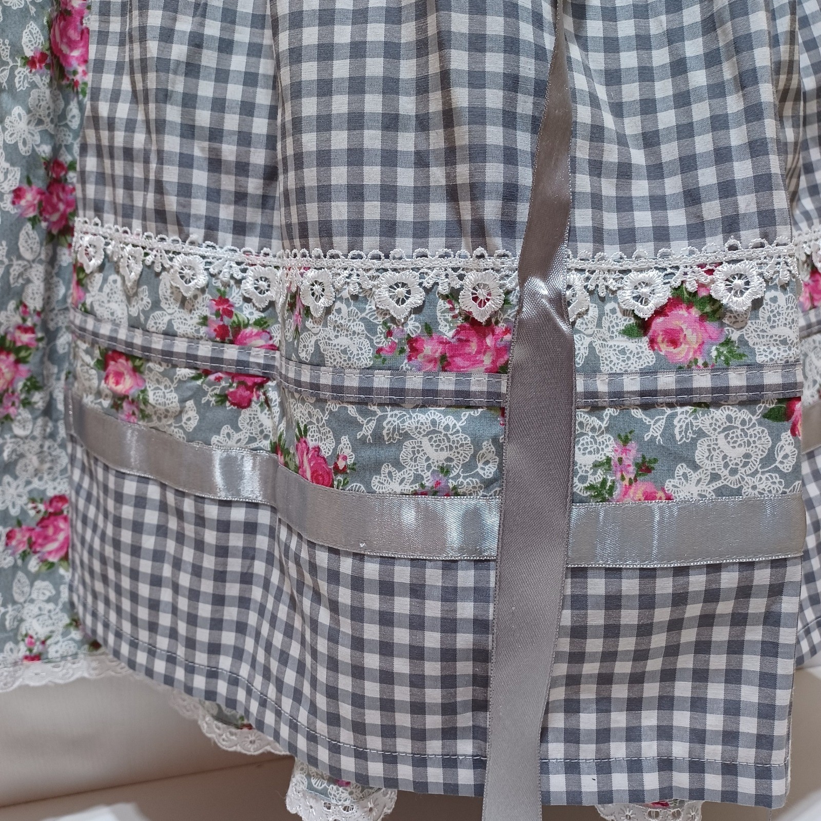 Alte Liebe Dirndl 36 Apron Pink Floral German Oktoberfest Bavarian Trachten Folk