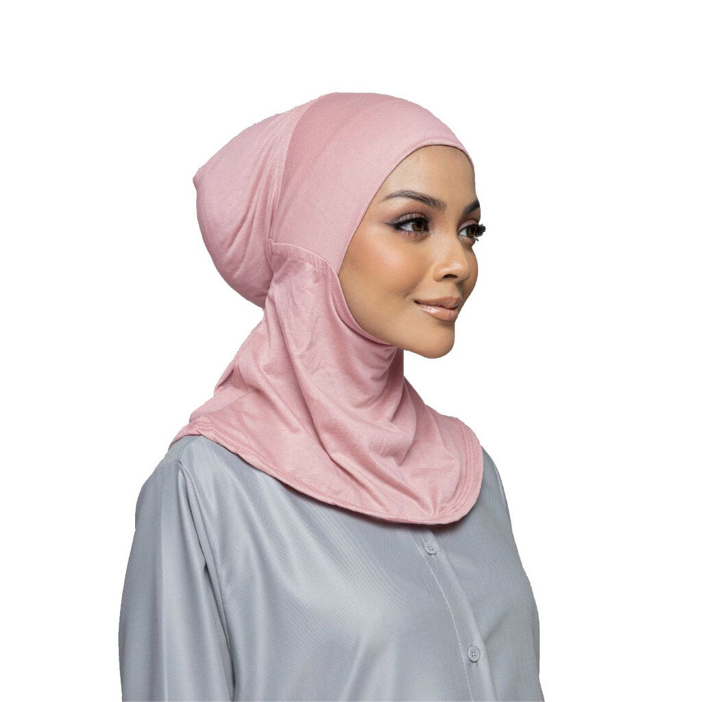 Women Wear Directly Instant Hijab Arab Plain Color Turban Islamic Head Scarf
