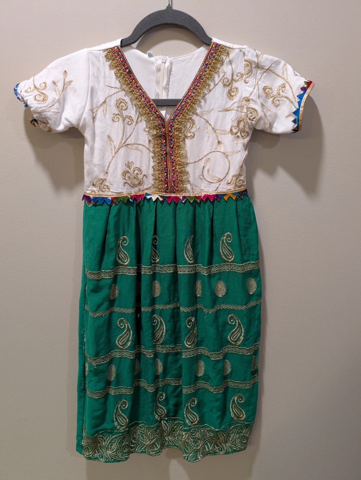 Afghani Dress Traditional Afghan Dress Indian White Embroidery Handmade