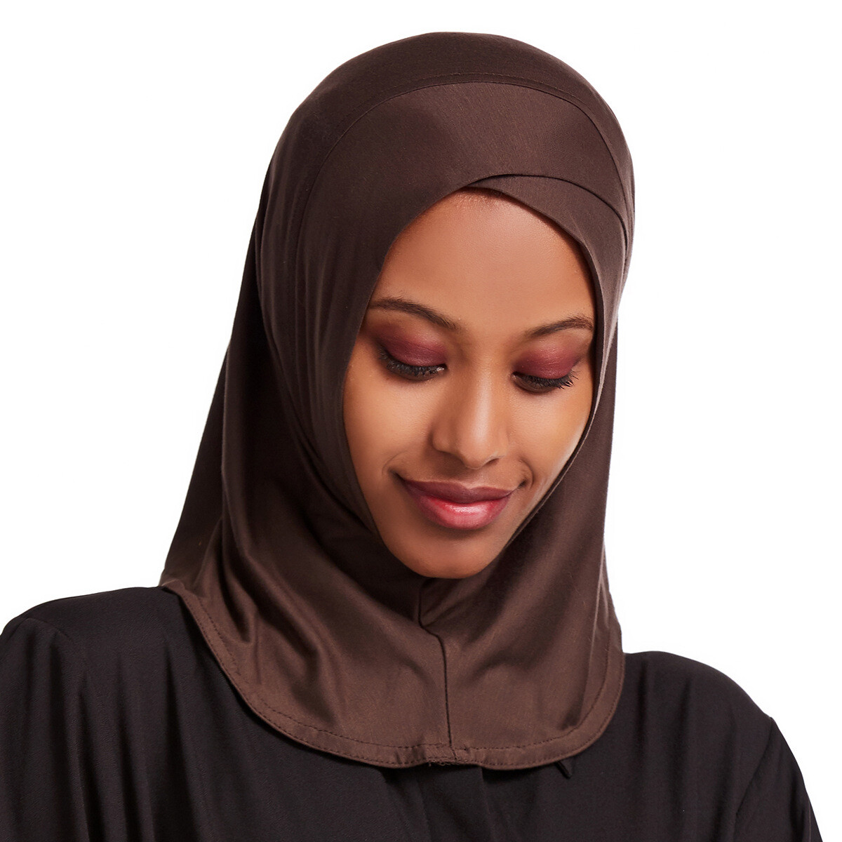One Piece Muslim Women Hijab Amira Cross Scarf Ninja Turban Wrap Headwear Cover