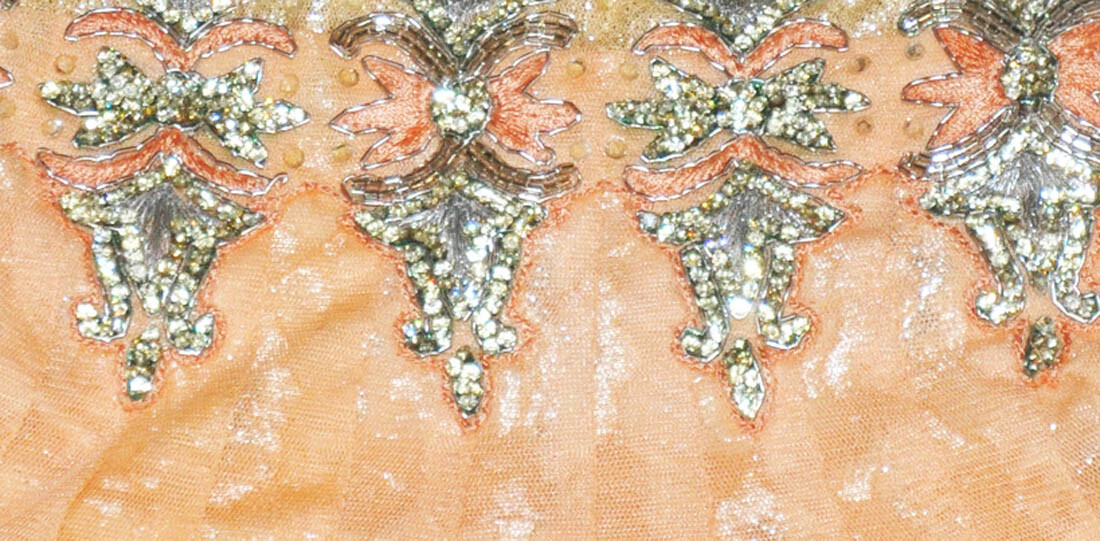 Girls’ Designer Salwar Kameez Indian Party Dress Clothing Deluxe Peach