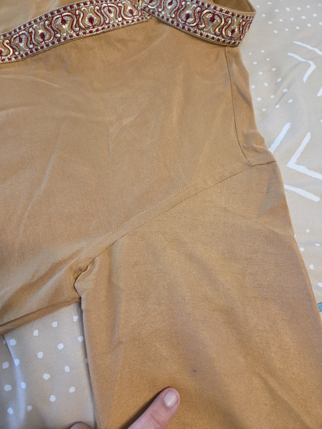 Mens Kurta Ethenic Party Wedding Emberoidery Collar Traditional